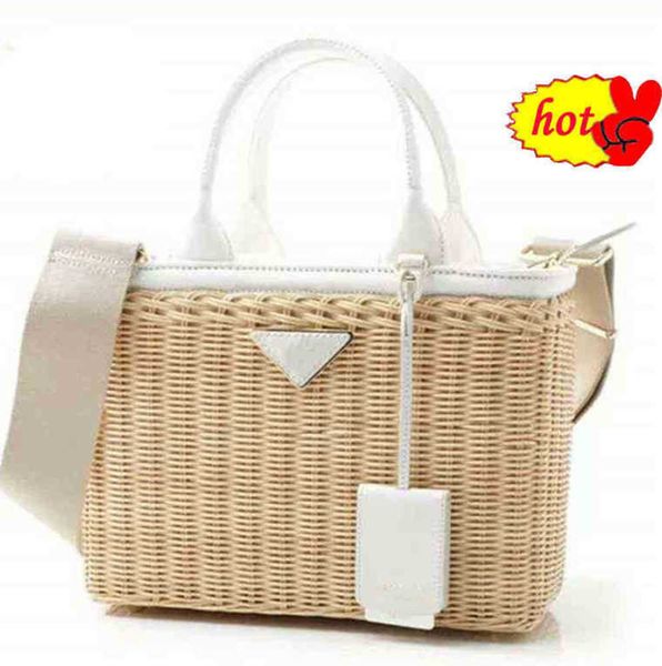 

cross body beach bags style rattan woven bag fashion hand women's seaside holiday 220301x5