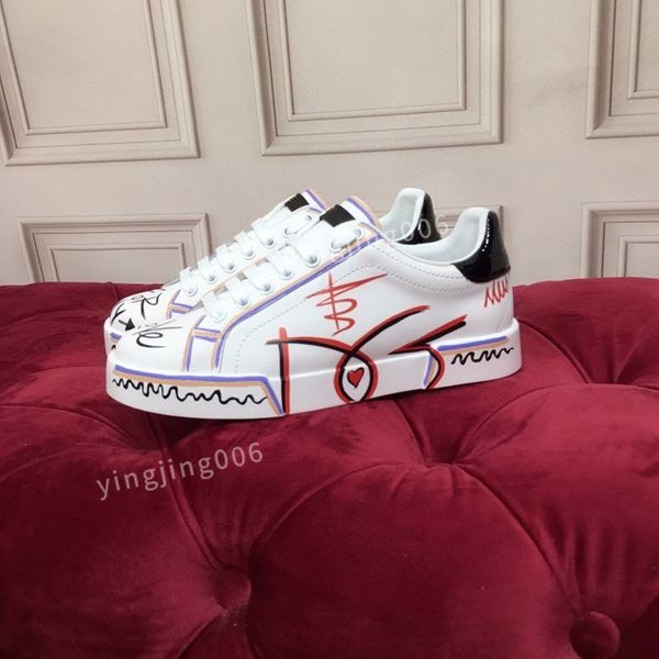 

men designer quality casual shoes travel leather lace-up sneaker fashion lady flat running trainers letters men gym sneakers, Black