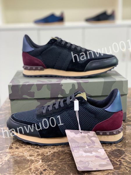 

new luxury men sneaker with retro platform shoes genuine leather thick bottom flats classic lace-up casual, Black