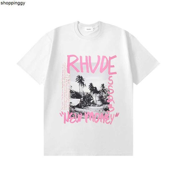 

t-shirts rhude us size m-xxl designer t shirts for summer fashion tshirt with printing, White;black