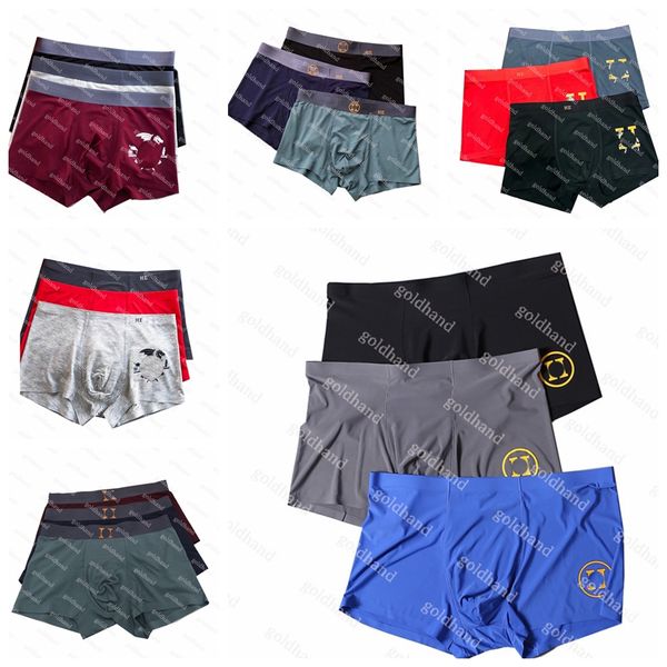 

new mens designer sports boxers luxury brand modal underpants summer men underwear casual breathable underpants 3pce/set, Black;white