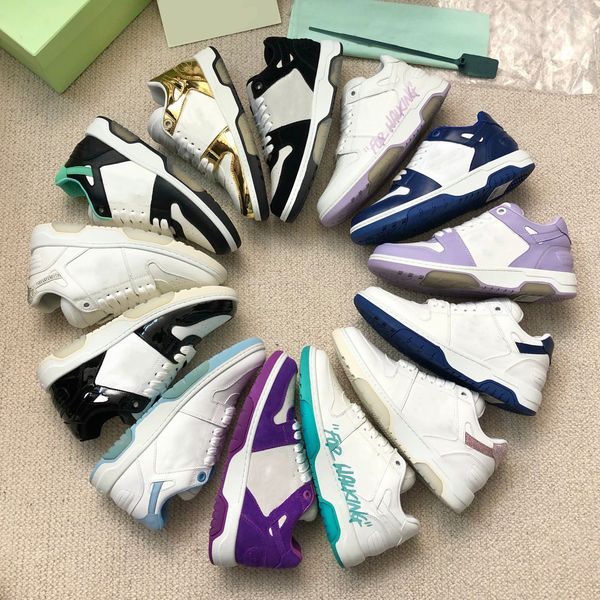 

out of office women men casual shoes platform board shoe white low arrows lace-up low mint green off chunky sneaker skateboard shoes 35-45, Black