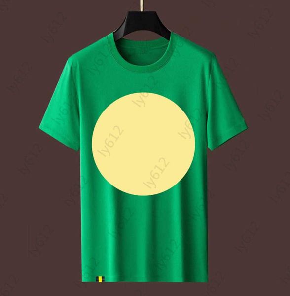 

men green designer summer fashion luxurious trend classic logo brand letter printing design pearl cloth round neck short sleeved t-shirt ma, White;black