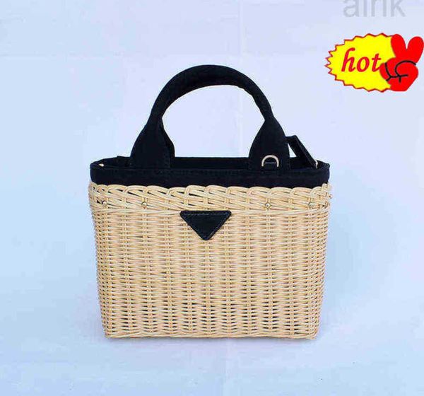 

beach bags style rattan woven bag fashion hand women's seaside holiday 0122
