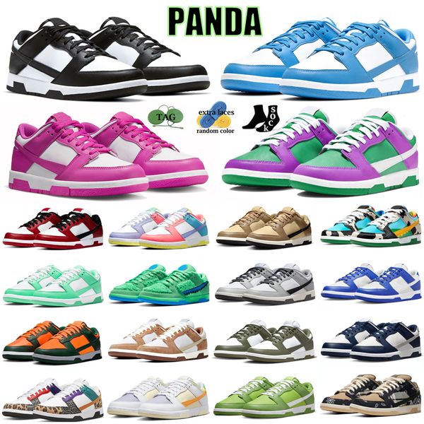 

panda pigeon running shoes men women designer sneakers orange lobster team red stadium green fuchsia midnight navy chunky dunky sundial low