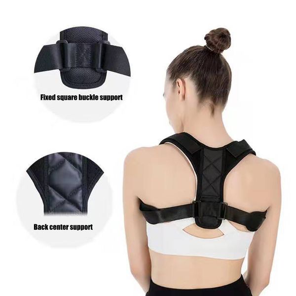 

posture corrector adjustable upper back brace for clavicle support and providing pain relief anti-humpback for men and women