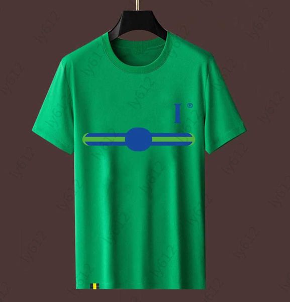 

brand mens t-shirts spring summer designer green fashion casual loose luxury classic letter logo printed cotton round neck short sleeve men, White;black