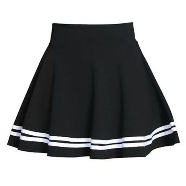 

skirts winter and summer style brand women skirt elastic faldas ladies midi girl mini short saia feminina 230424, Black