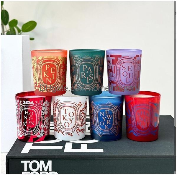 

Candles Scented Fragrance Per Dip Colllection Bougie Pare Home Decoration Collection City Exclusive Edition Drop Delivery Ot13J