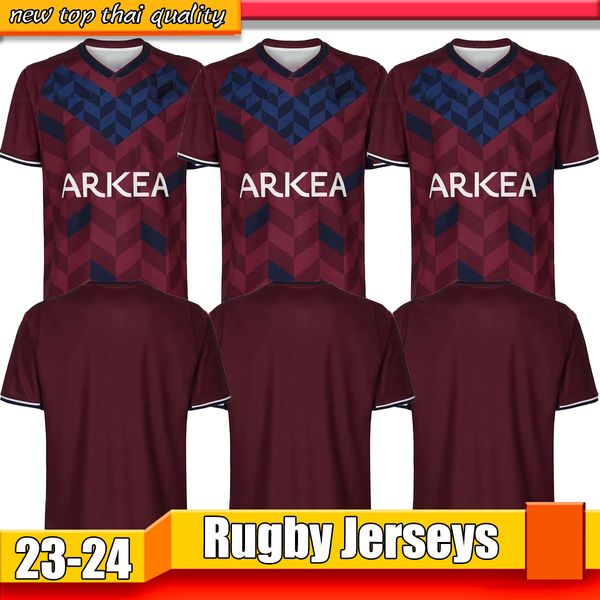

bordeaux beggs rugby jersey shirt jerseys black home big international league bordeaux national team size 5xl rugby shirts, Black;gray