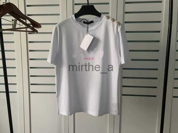 

tshirt mens womens t shirt designer shirts for man woman tee button clothes short sleeve black summer red hip hop polo with beads letterwy0w, White