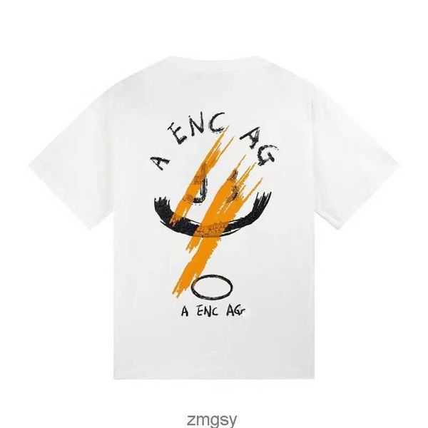 

men mens t shirts designer shirt tees summer breathable short sleeved pure cotton letter printing round neck casual sweatshirt couple's, White;black