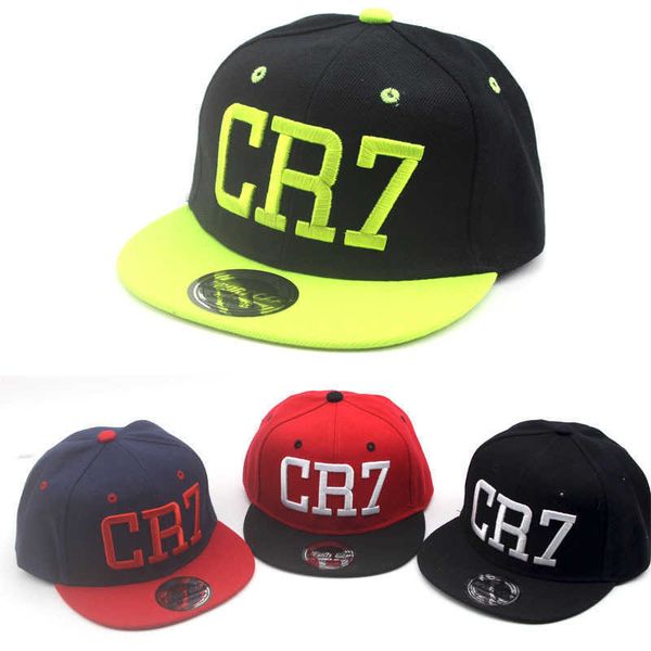 

new 2022 children cr7 summer baseball hat boys girls kids snapback ronaldo hats hip hop caps p230424, Yellow