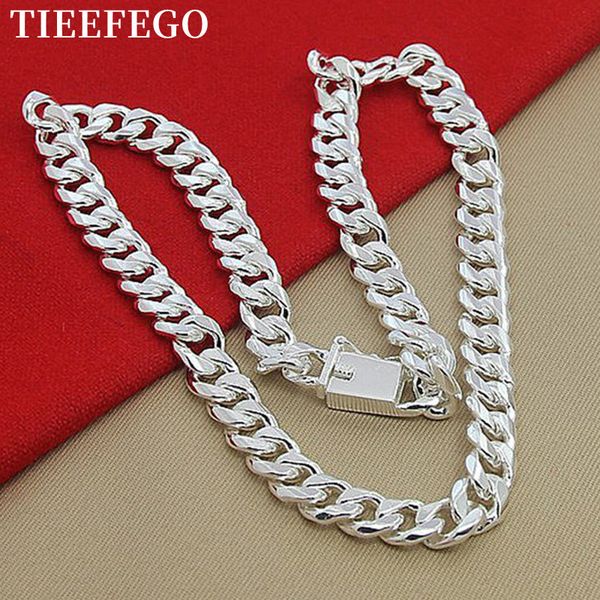 

pendant necklaces tieefego 10mm 202224 inch men necklace chain 925 sterling silver necklaces fashion jewelry accessories 230425