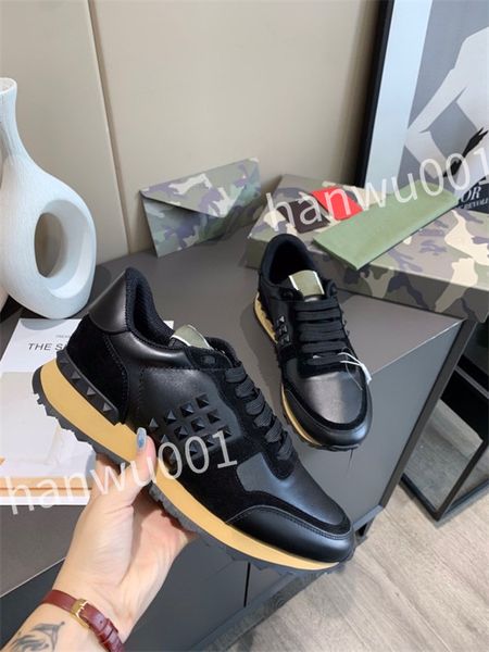 

men's sneaker with retro platform shoes genuine leather thick bottom flats classic lace-up casual, Black