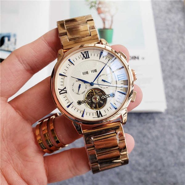 

luxury designer men automatic mechanical watch 44.9mm stainless steel strap business sports watch super luminous waterproof watch, Slivery;black