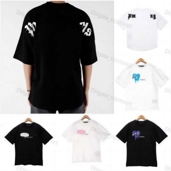 

summer mens palm t shirt graffiti t-shirt palms palmangel city designer limited inkjet graffiti letter printing men's women's ange, White;black