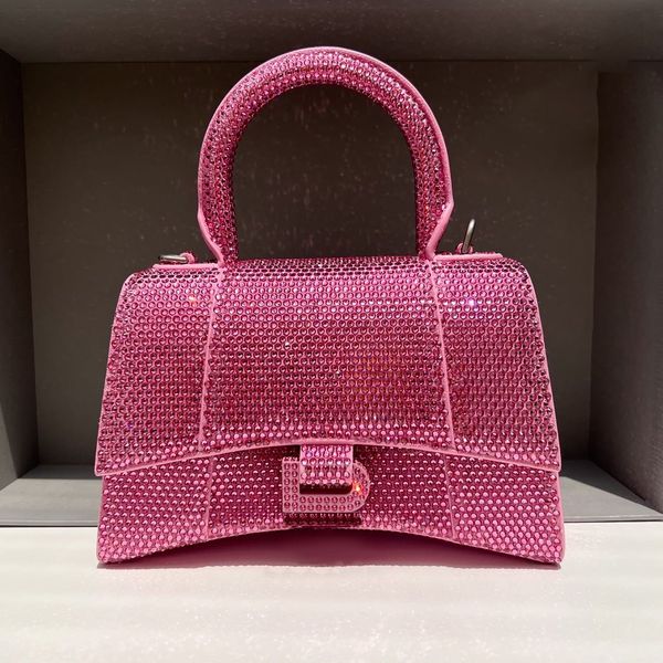 

man inlaid diamond tote bags womens hobo hourglass sunset clutch shoulder cross body bag handbag luxury genuine leather pochette designer ba