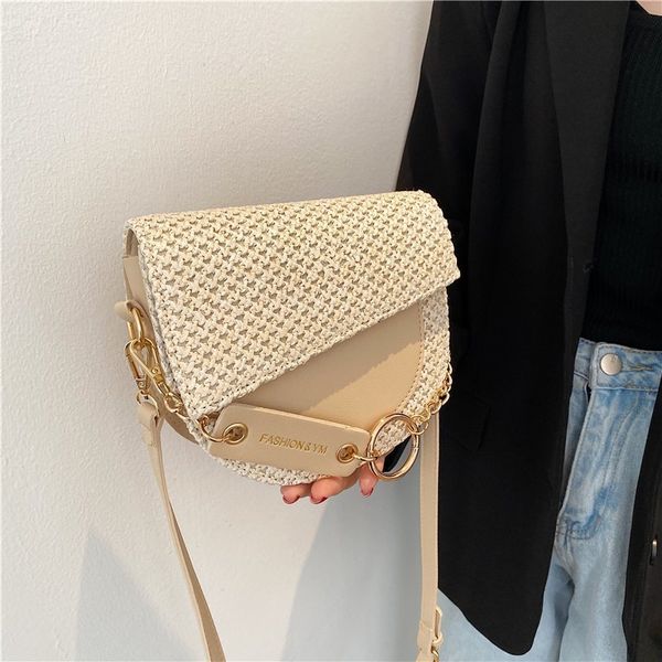 

shoulder bags women designer messenger crossbody girls beach purse handbag vintage rattan woven straw bag summer