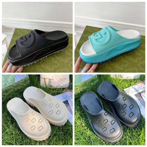 

casual shoes designer slipper luxury men women sandals brand slides fashion slippers lady slide thick bottom design sneakers by brand w120 0, Black