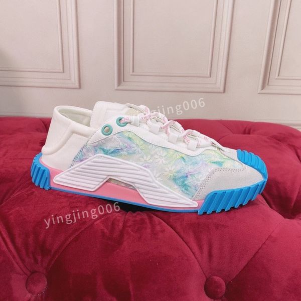 

2023mens fashion brand quality casual shoes leather lace-up sneaker fashion lady flat running trainers letters women gym sneakers, Black