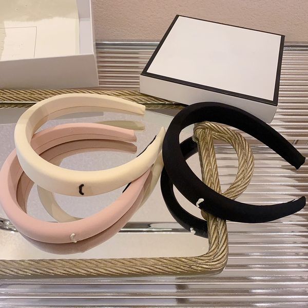 

new brand designer soft headbands c-letters wide edge hair headwear hairjewelry accessories for women girls headwrap 3colors, Silver