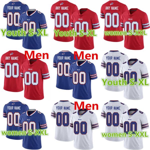 

football jerseys 40 von miller buffalo''bills''men women youth 14 stefon diggs 26 devin singletary 17 josh allen red blu, Black;red
