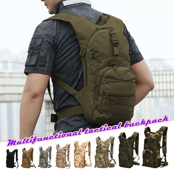 

outdoor bags 18l hiking backpack 600d oxford small cycling sports bag men's army tactical hunting fishing travel outdoor survival backp