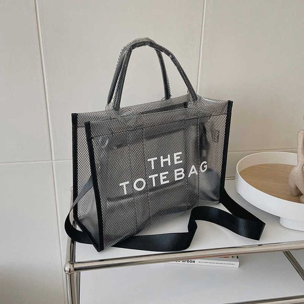 

fashion shoulder bag designer large pvc summer crossbody transparent jelly bags for women clear tote beach luxury handbag 230316
