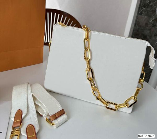 

women chains crossbody handbags cousin shoulder bags designer lady embossing handbag purse baguette leather zipper wallet color the letter r