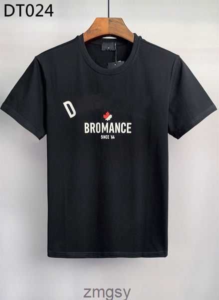 

brand men t-shirt designer d2 22ss mens polo shirt luxury dsquare print shorts o-neck short sleeve men's shirts dt2012 dsq streetwear, White;black