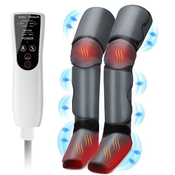 

leg massagers leg/leg air pressure leg massager promotes blood circulation body massager muscle relaxation lymphatic drainage device 230425
