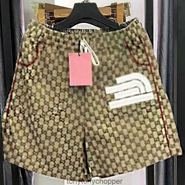 

designer mens shorts co branded brown khaki pants luxury sport t shirt 2023 summer womens short hip hop trend pure breathable letter printin, White;black
