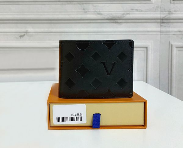 

designer mens wallets luxury multiple purses flowers letters short credit card holders male fashion plaid money clutch bags with box high-qu, Red;black