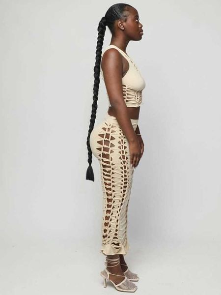 

two piece dress wjfzqm mulheres ruched roupas 2 pea conjunto sem mangas oco para fora colheita superior cintura alta bodycon midi vestido te, White