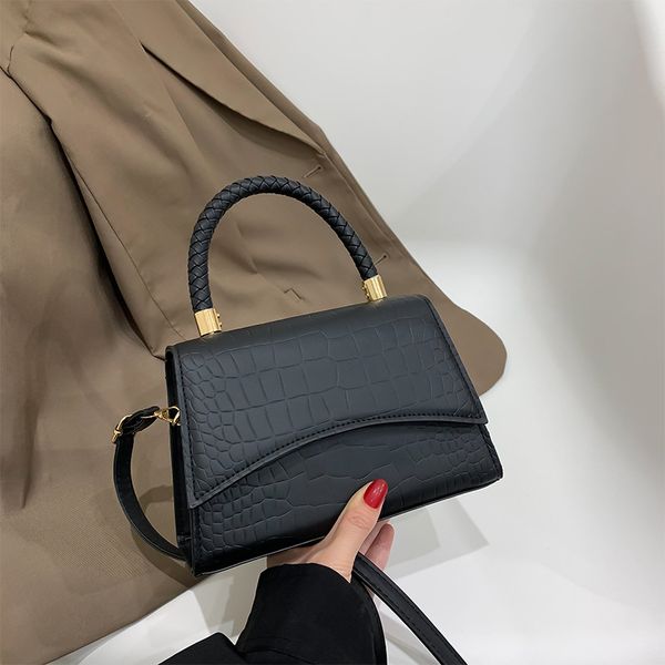 

evening bags solid pu leather shoulder bag fashion designer handbags handle bags for women casual crossbody bags 230424