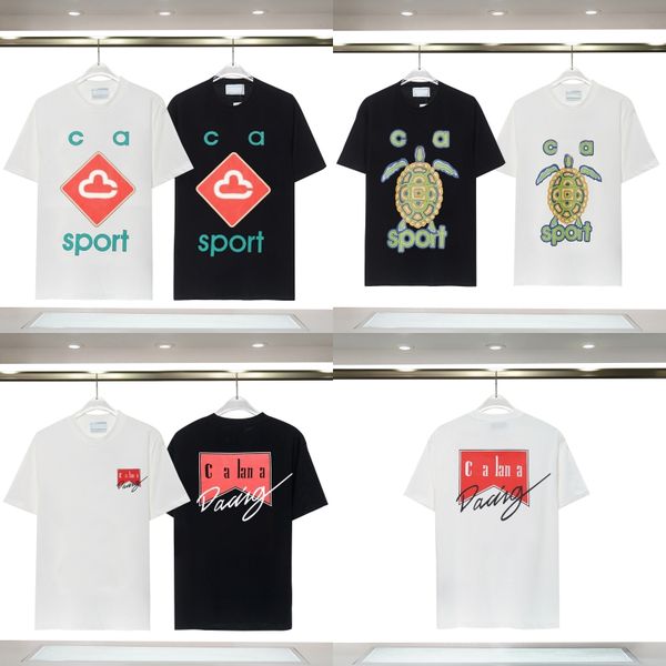 

couple tshirt casa summer design tortoise crack flower letter logo printed t-shirt casual soft cotton double yarn round neck short sleeve me, White;black