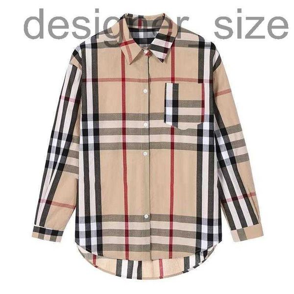

women's blouses & shirts designer2022 designer women's blouses shirts fashion classic summer new plaid t-shirt plus size casual lo, White