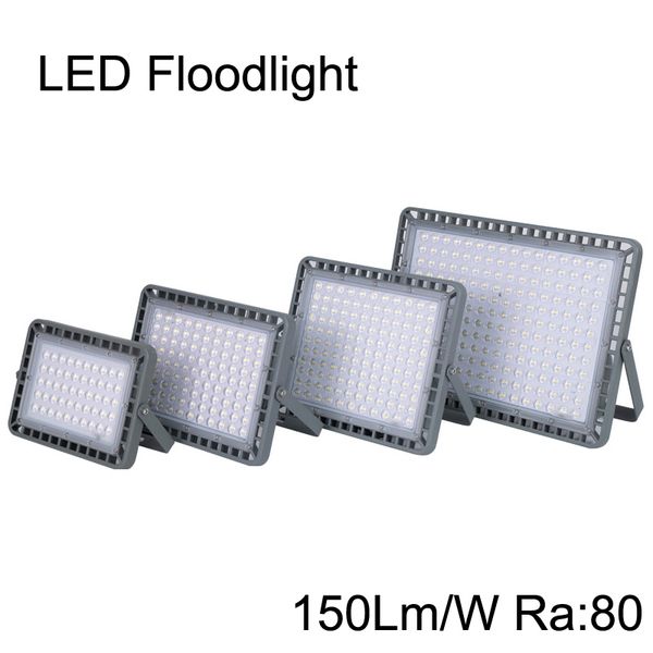 

100w 200w 300w 400w led floodlights 150lm/w ra80 stadium lamps flood light outdoor 6500k ip67 waterproof for backyard lawns crestech888