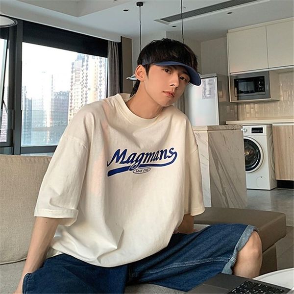 

mens tshirts summer shortsleeved tshirt american street hiphop shirt for men women preppy hong kong style loose oversize trend casual 230425, White;black