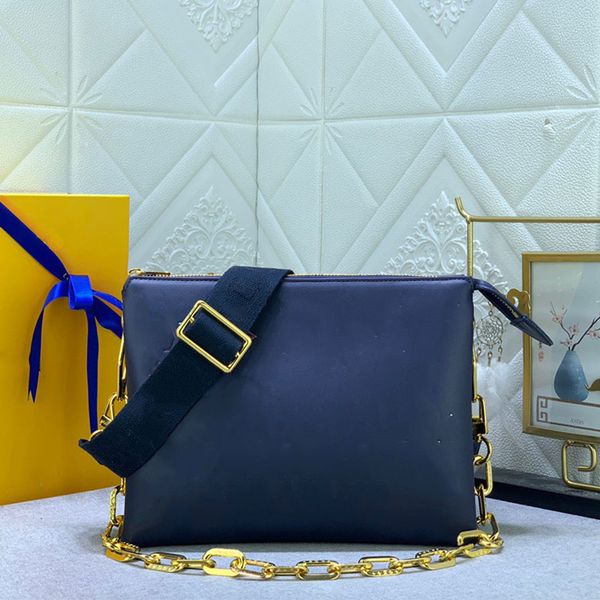 

designer colorful embossed shoulder bag genuine leather classic old flower chain crossbody bag monogramss women's wide shoulder strap s