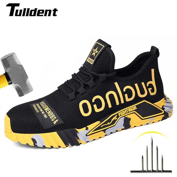 Boots Safety shoes work steel toe men punctureprotective boots indestructible safety lightweight 231124