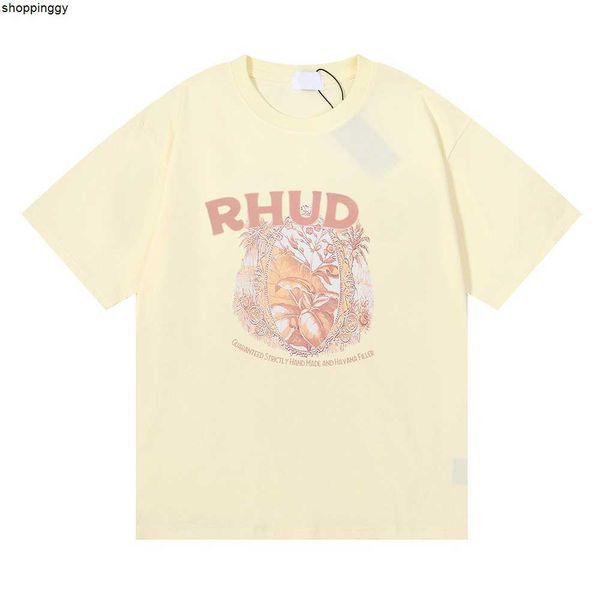 

t-shirts rhude sleeve printed clothing couples, White;black