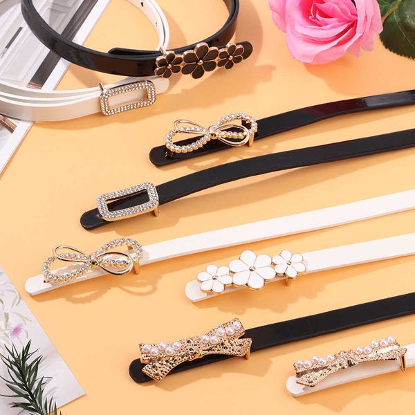 

belts ikat pinggang kulit pu mode baru gadis gaya korea sabuk wanita modern manis tali pinggang tinggi untuk gaun celana panjang aksesori ka, Black;brown