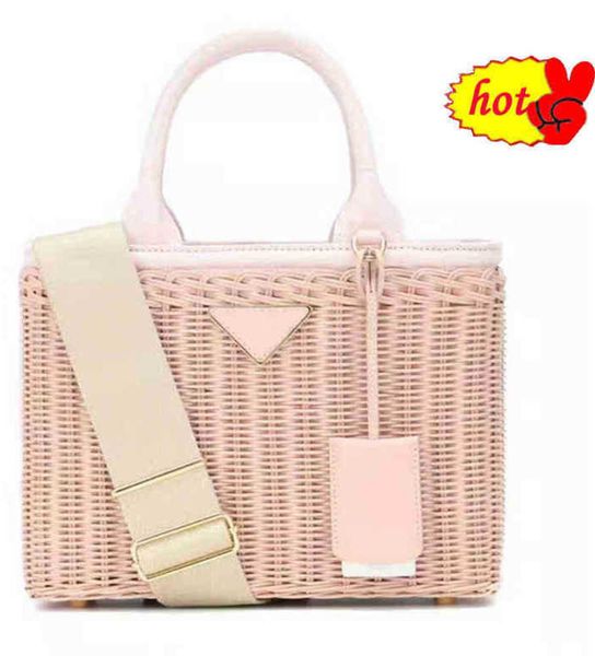 

beach bags style rattan woven bag fashion hand women's seaside holiday 220301gg
