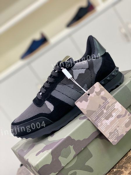 

new luxury fashion designer shoes mens womens casual shoes genuine leather classic men sneakers, Black