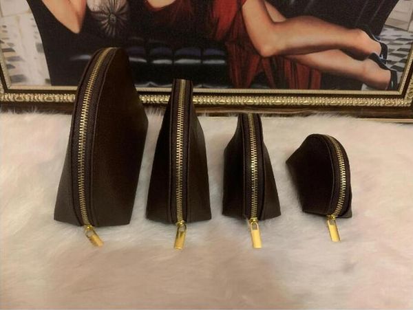 

2023 fashion women designer cosmetic bags organizer famous makeup bag travel pouch make up ladies cluch purses organizador toiletry 4pcs set