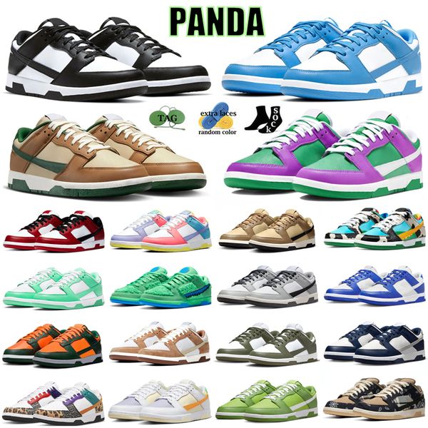 

panda running shoes men women designer sneakers unc orange lobster team red stadium green fuchsia midnight navy grey fog tan green low outdo