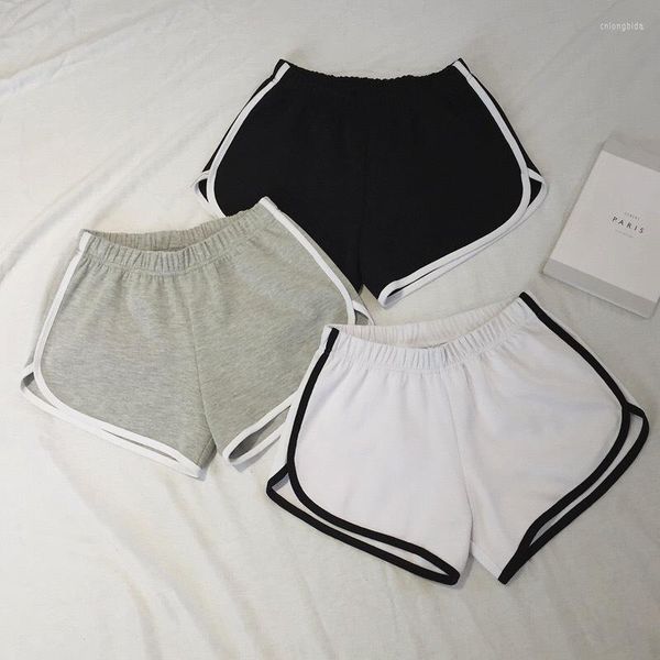 

women's pants summer simple shorts women home yoga beach leisure female sports indoor outdoor, Black;white