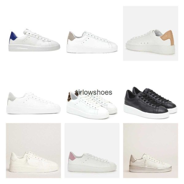 

new arrivals golden purestar sneakers platform man women trainers designer glittery silver pink tail shoe italy deluxe sequin dirty shoes su, Black